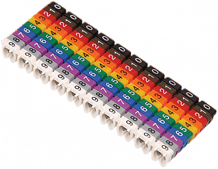 Маркер кабельный МКН комплект цифр "0-9" 2,5мм2 (100шт/упак) IEK