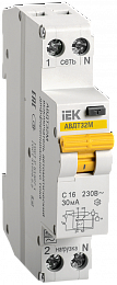 Автоматический выключатель дифференциального тока АВДТ32М С16 30мА IEK