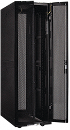 ITK Шкаф серверный 19" LINEA S 42U 800х1000мм передняя двухстворчатая перфорированная дверь, задняя перфорированная черный (комплект 3 коробки - часть 3 из 3)