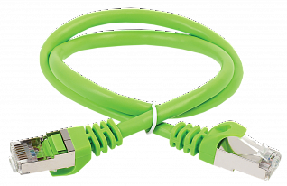 ITK Коммутационный шнур (патч-корд) кат.5E FTP LSZH 0,5м зеленый