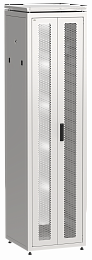 ITK LINEA N Шкаф сетевой 19" 47U 600х600мм двери передняя двустворчатая перфорированная задняя перфорированная серый