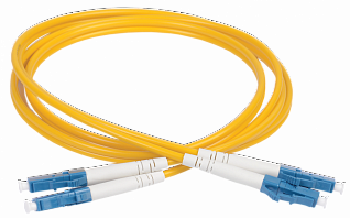 ITK Шнур оптический коммутационный соединительный (патч-корд) для одномодового кабеля (SM) 9/125 (OS2) LC/UPC-LC/UPC Duplex разъёмы uniboot push-pull LSZH 1м