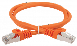ITK Коммутационный шнур (патч-корд) кат.5E FTP LSZH 0,5м оранжевый