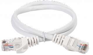 ITK Коммутационный шнур (патч-корд) кат.6 UTP PVC 3м белый