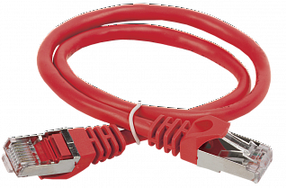 ITK Коммутационный шнур (патч-корд) кат.5E FTP 5м красный