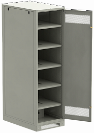 ITK LINEA B Шкаф (пустой) 2000х600х950мм металлическая дверь серый