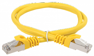 ITK Коммутационный шнур (патч-корд) кат.5E FTP LSZH 0,5м жёлтый
