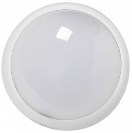 Светильник светодиодный ДПО 1801 12Вт 4500K IP54 круг пластик белый IEK