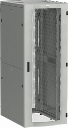 ITK LINEA S Шкаф серверный 19" 48U 800х1000мм передняя дверь двухстворчатая перфорированная задняя дверь перфорированная серый RAL 7035