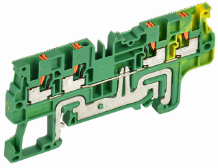 Колодка клеммная CP-MC-PEN заземляющая 4 вывода 1,5мм2 желто-зеленая IEK