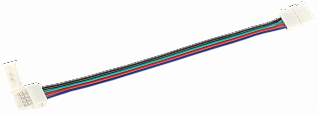 Коннектор 5шт RGB 10мм (разъем-15см-разъем) IEK
