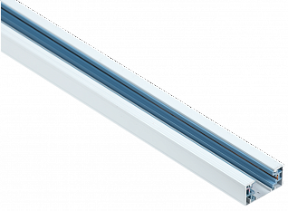 Шинопровод осветительный однофазный 1,5м белый в комплекте c токовводом и заглушкой IEK