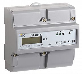 Счетчик электрической энергии трехфазный STAR 301/1 R2-10(100)Э IEK