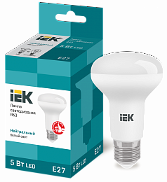 Лампа светодиодная R63 рефлектор 5Вт 230В 4000К E27 IEK