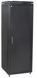 ITK Шкаф сетевой напольный 19" LINEA N 24U 600х1000мм металлическая передняя дверь черный