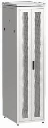 ITK LINEA N Шкаф сетевой 19" 47U 600х800мм двери передняя двустворчатая перфорированная задняя перфорированная серый