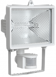 Прожектор галогенный ИО500Д (детектор) IP54 белый IEK