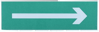 Сменное табло "Направление к эвакуационному выходу направо" зеленый фон IEK