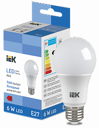 LED Bulb A60 510lm 6500K E27 IEK