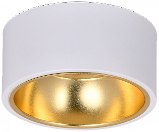 LIGHTING Светильник 4017 накладной потолочный под лампу GX53 белый/золото IEK