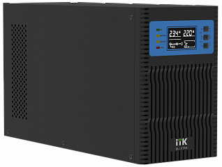 ITK ELECTRA OT ИБП Онлайн 1кВА/1кВт с однофазный с LCD дисплеем дисплеем 36VDC без АКБ с регулируемым зарядным устройством