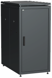 ITK Шкаф сетевой напольный 19" LINEA N 24U 600х1000мм металлические двери черный