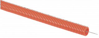 Труба гофрированная ПНД d=16мм с зондом оранжевая тяжелая (100м) IEK