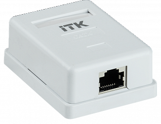 ITK Настенная информационная розетка RJ45 кат.6 FTP 1-порт