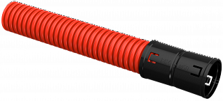 Труба гофрированная двустенная ПНД d=50мм красная (150м) IEK