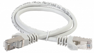 ITK Коммутационный шнур (патч-корд) кат.5E FTP 0,5м серый