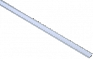 Профиль алюминиевый для светодиодной ленты 2207 встраиваемый трапециевидный 2м с комплектом аксессуаров (опал) IEK