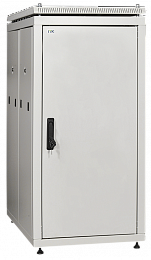 ITK Шкаф сетевой напольный 19" LINEA N 24U 600х1000мм металлические двери серый