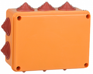Коробка распаячная огнестойкая ПС 150х110х70мм 6P 6мм2 IP55 10 вводов IEK