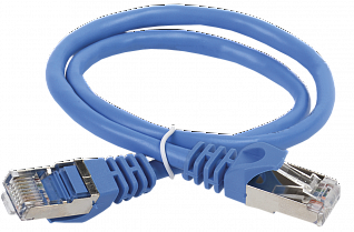 ITK Коммутационный шнур (патч-корд) кат.5E FTP 2м синий