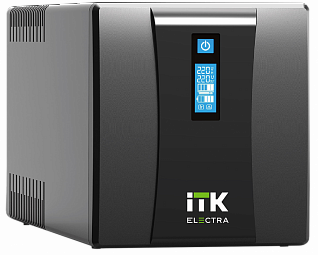 ITK ELECTRA ET ИБП Линейно-интерактивный 2кВА/1,2кВт однофазный с LCD дисплеем с АКБ 2х9AH USB порт розетки Schuko