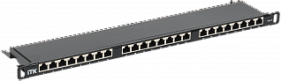 ITK 0,5U патч-панель кат.6 STP 24 порта экранированная (Dual IDC) высокой плотности