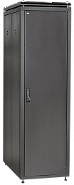 ITK Шкаф сетевой напольный 19" LINEA N 42U 600х1000мм металлические двери черный
