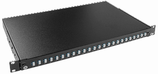 ITK 1U кросс оптический распределительный выдвижной корпус с кассетой и планками SC/LC-duplex (без адаптеров и пигтейлов)