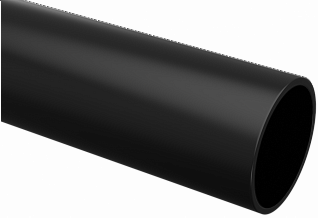 Труба гладкая жесткая ПВХ d=20мм черная 2м (50м/компл) IEK