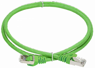 ITK Коммутационный шнур кат.6A S/FTP LSZH 5м standart 50мкд зеленый