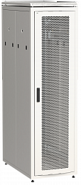 ITK Шкаф сетевой напольный 19" LINEA N 47U 600х1000мм с L-профилями перфорированные двери серый